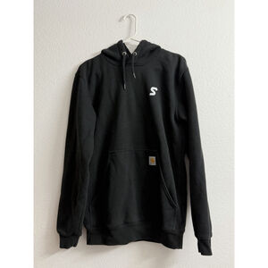 Carhartt Loose Fit Midweight Hoodie Pullover Size S Black